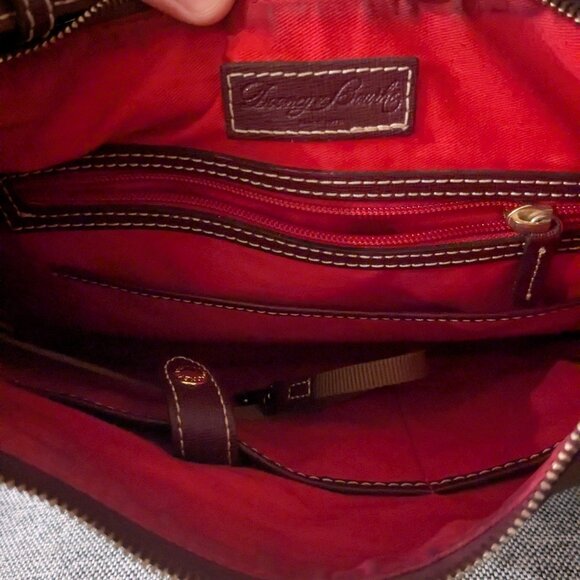 Dooney & Bourke Burgundy Shoulder Bag - Picture 3 of 6